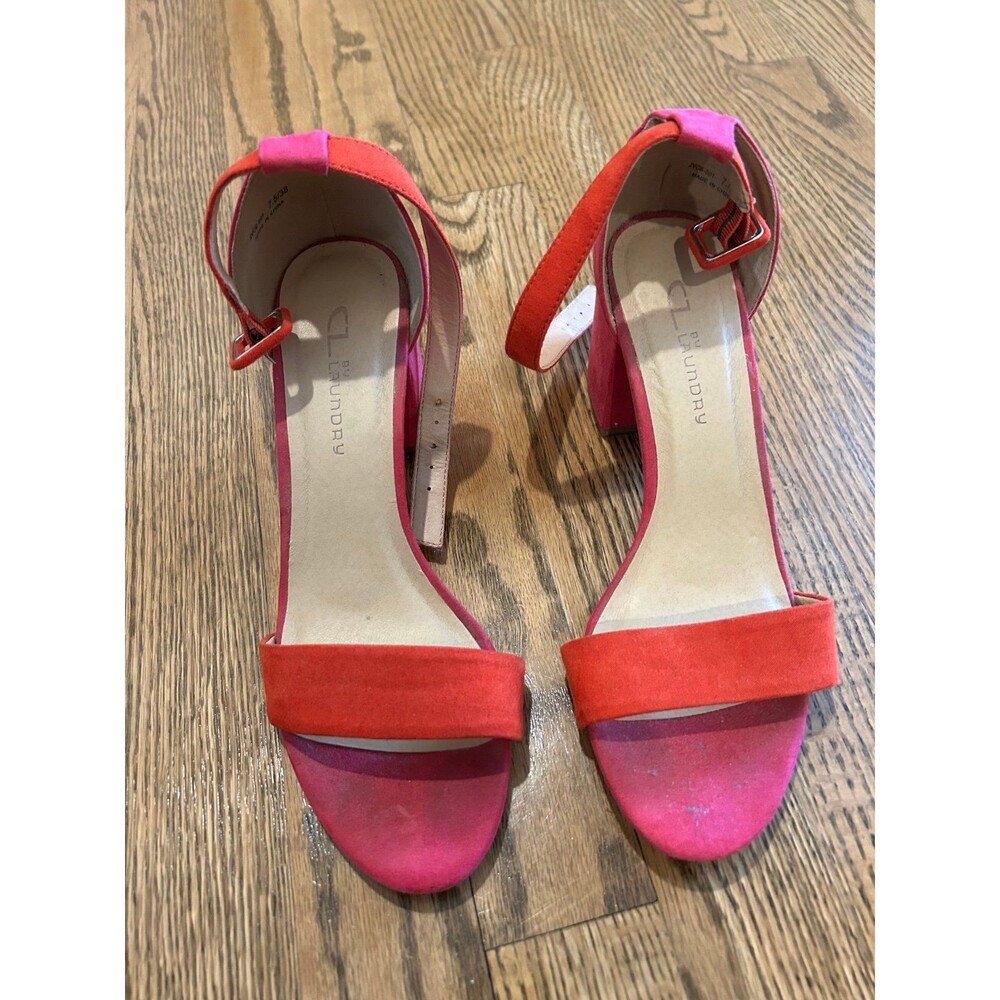 CL Pink & Orange Heels - 7.5